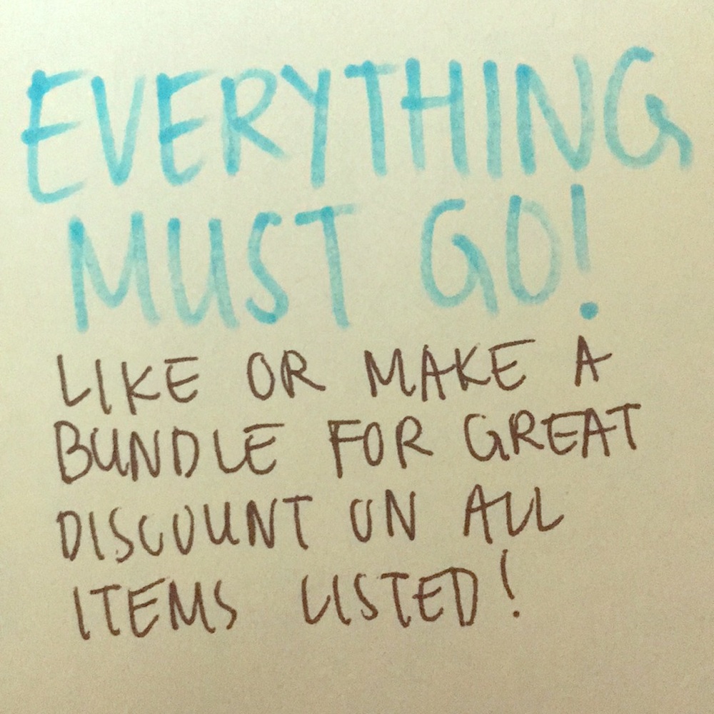 CLOSET SALE!!